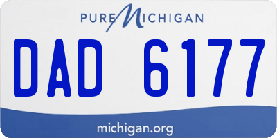 MI license plate DAD6177