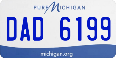MI license plate DAD6199