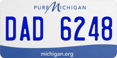 MI license plate DAD6248