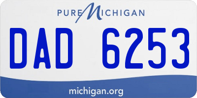 MI license plate DAD6253