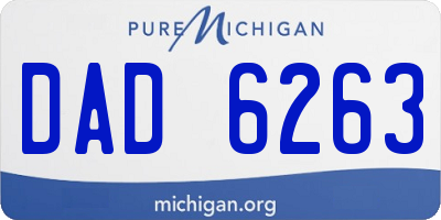 MI license plate DAD6263