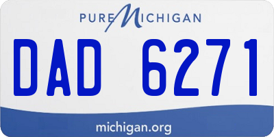MI license plate DAD6271