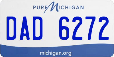 MI license plate DAD6272