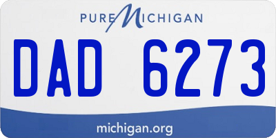 MI license plate DAD6273