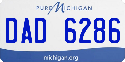 MI license plate DAD6286