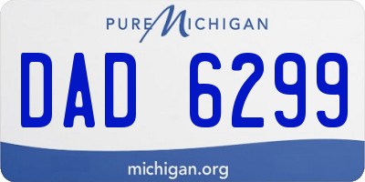 MI license plate DAD6299