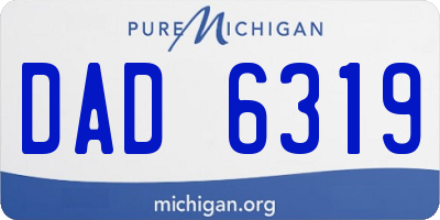MI license plate DAD6319