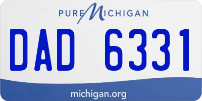 MI license plate DAD6331