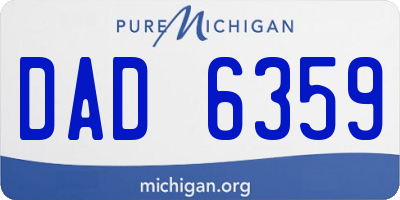 MI license plate DAD6359