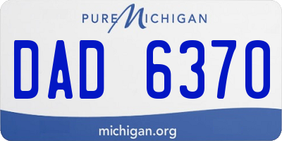 MI license plate DAD6370
