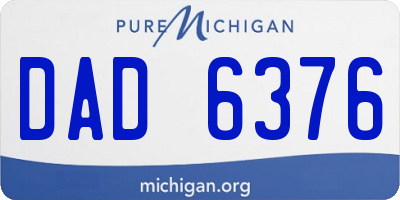 MI license plate DAD6376