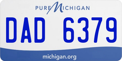 MI license plate DAD6379