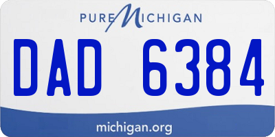 MI license plate DAD6384