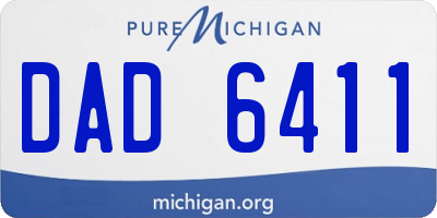 MI license plate DAD6411