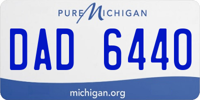 MI license plate DAD6440