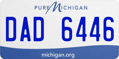 MI license plate DAD6446