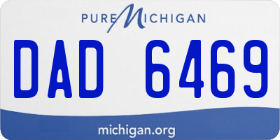 MI license plate DAD6469