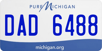 MI license plate DAD6488