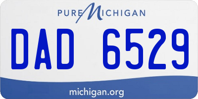 MI license plate DAD6529