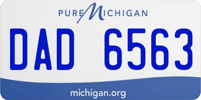 MI license plate DAD6563