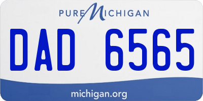 MI license plate DAD6565