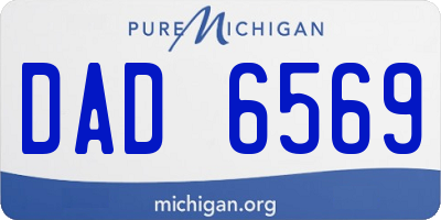 MI license plate DAD6569