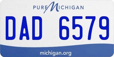 MI license plate DAD6579