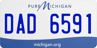 MI license plate DAD6591