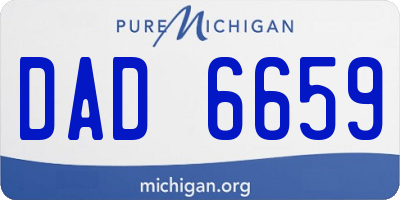 MI license plate DAD6659