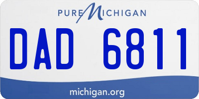 MI license plate DAD6811