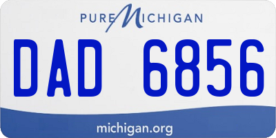 MI license plate DAD6856