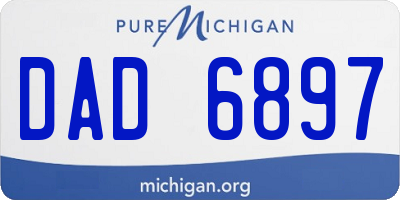 MI license plate DAD6897