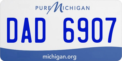 MI license plate DAD6907