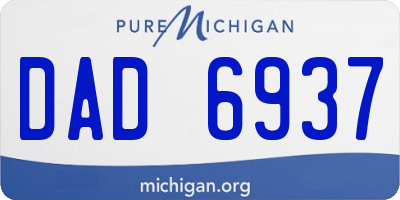 MI license plate DAD6937