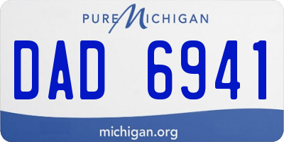 MI license plate DAD6941