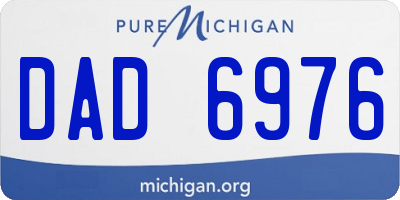 MI license plate DAD6976