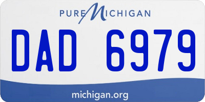 MI license plate DAD6979