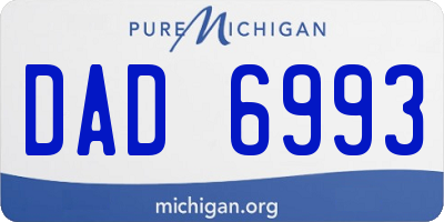 MI license plate DAD6993