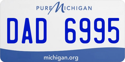 MI license plate DAD6995