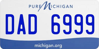 MI license plate DAD6999