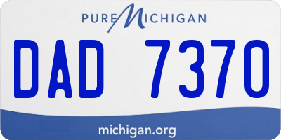 MI license plate DAD7370