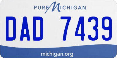 MI license plate DAD7439