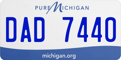 MI license plate DAD7440