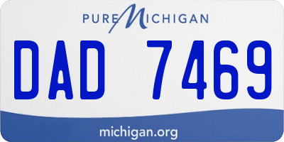 MI license plate DAD7469