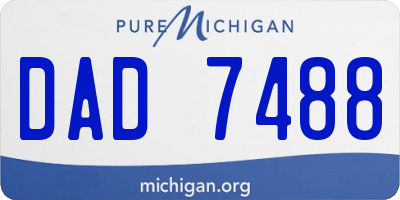 MI license plate DAD7488
