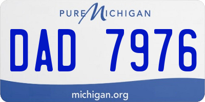 MI license plate DAD7976