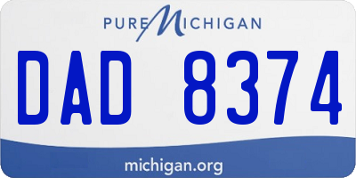 MI license plate DAD8374