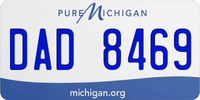 MI license plate DAD8469