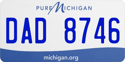 MI license plate DAD8746