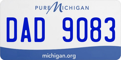 MI license plate DAD9083